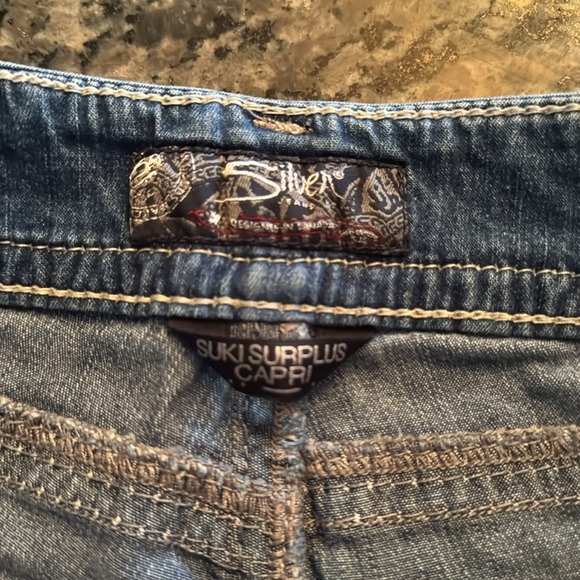 Silver suki surplus Capri Jeans 27 - Picture 7 of 12